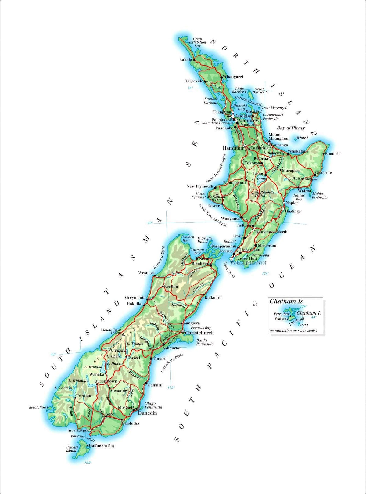 Carte de la nouvelle-zélande jpg