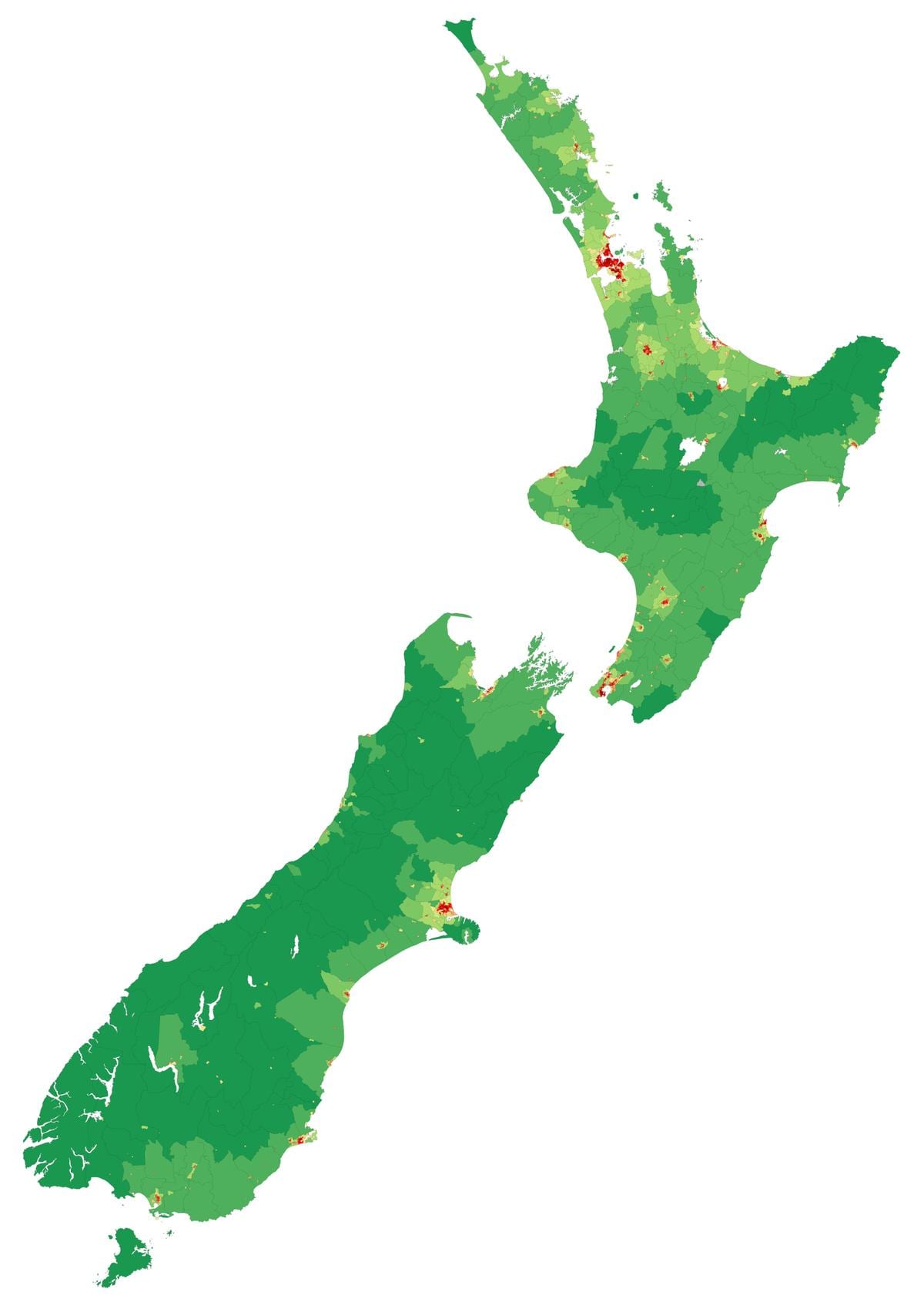 la nouvelle-zélande en mode hors connexion de la carte android