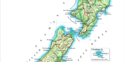 Carte de la nouvelle-zélande jpg