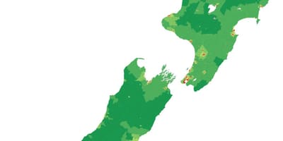 La nouvelle-zélande en mode hors connexion de la carte android