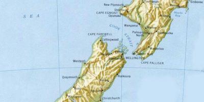 Wellington en nouvelle-zélande sur la carte